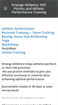 Mobile Screenshot of emergeathletics.com
