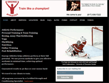 Tablet Screenshot of emergeathletics.com